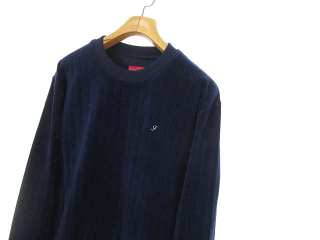 シュプリーム SUPREME 16AW VELOUR CREWNECK ベロア トレーナー  