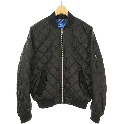 アディダスオリジナルス Adidas Originals Ay4784 キルティング ボンバー ジャケット ブルゾン Ma 1 中綿 L ブラック 国内正規品 レディース 053 ベクトルパーク