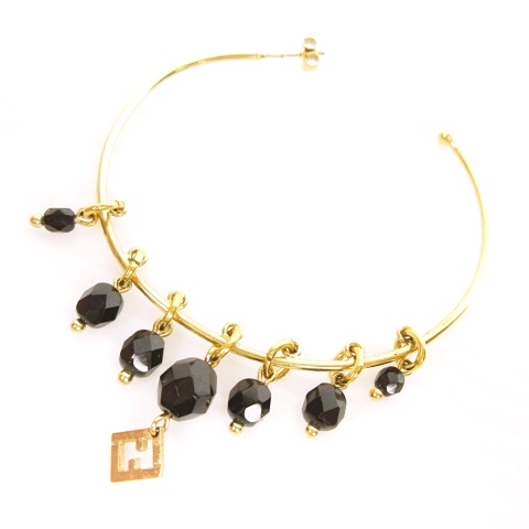 フェンディ FENDI フープピアス リングピアス アクセサリー FFロゴ 