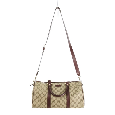 GUCCI グッチ GG柄 ハンドバッグ  ミニバッグ総柄 GUCCI グッチ ミニハンドバッグ GG柄 ベージュ×ワインレッド