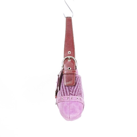 希少 coach コーチ ソーホー ワンショルダー スエード パープル 1413