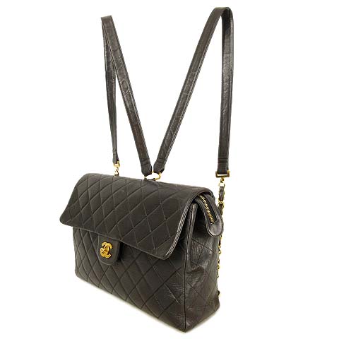 シャネル CHANEL マトラッセ リュックサック ラムスキン チェーン 