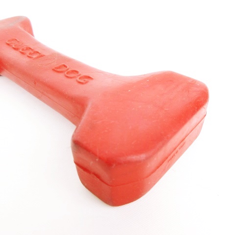 【入手困難】GUCCI DOG 犬用 ラバードッグトイ 赤 骨ボーン グッチ GUCCI Dog Bone TOY ドッグトイ ボーン 骨型 ロゴ入り ラバー