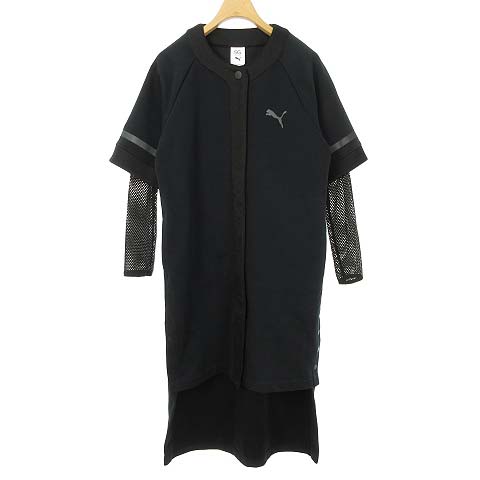 プーマ Puma Sg セレーナゴメス Dress ワンピース レイヤード ジャージー素材 S ブラック 01 レディース 053 ベクトルパーク