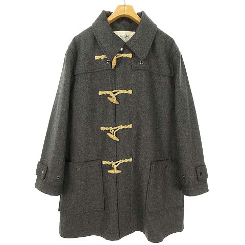 ポールスミス PAUL SMITH ダッフル コート メルトン ウール M グレー