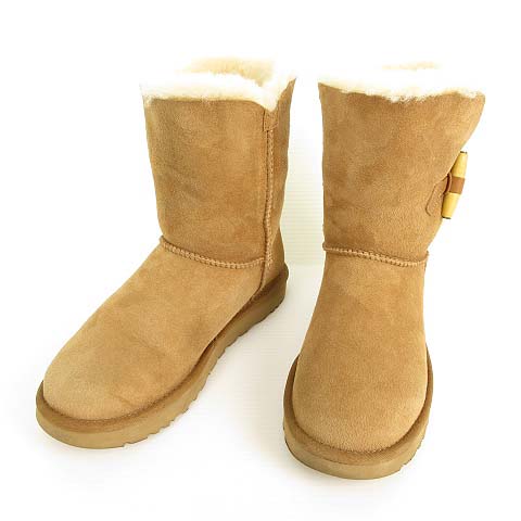 （うさぎママさん専用）UGG 厚底ベージュムートンブーツ　24cm UGG アグ ムートンブーツ CLASSIC ULTRA MINI PLATFORM 1135092