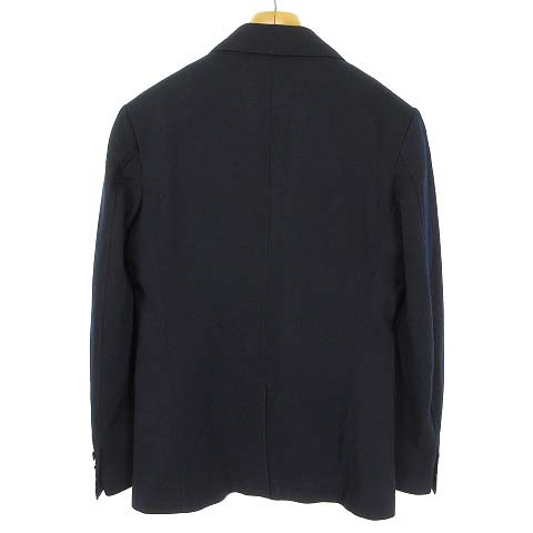 ラコステ Lacoste 鹿の子 ジャケット テーラード ブレザー ウール ポリエステル 48 3 ネイビー 紺 国内正規品 メンズ 053 ベクトルパーク