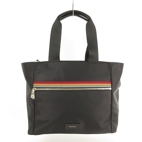 ポールスミス PAUL SMITH スワールストライプウェビング トートバッグ 