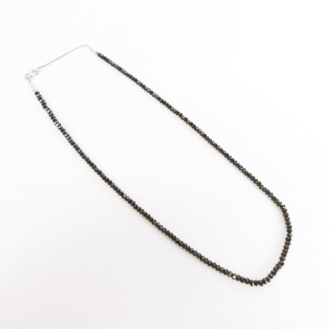 ブラックスピネル ストーンビーズ ネックレス ペンダント アクセサリー