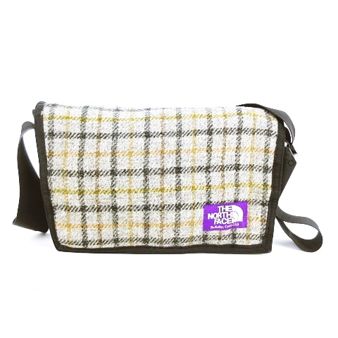 ノースフェイス パープルレーベル The North Face Purple Label Nn7751n メッセンジャーバッグ ショルダーバッグ クロスボディ シルバー グレー チェック ツイード 斜め掛け 肩掛け 異素材切り替え 国内正規品 メンズ レディース 053 ベクトルパーク