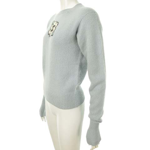 シャネル CHANEL 95A カシミヤニット カメリア ココマーク クルー  