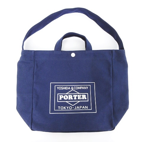 Monocle x Porter ネイビーキャンバス トートバッグ Monocle x Porter ネイビーキャンバス トートバッグ Monocle x Porter