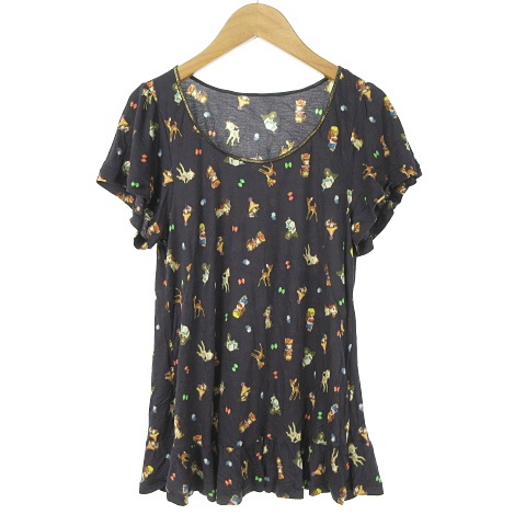 フランシュリッペ franche lippee ラメ入りネック カットソー