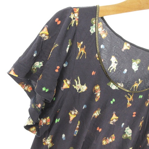 franche lippee - フランシュリッペ　コラージュ柄　カットソー franche lippee - フランシュリッペ コラージュ柄のカットソーの