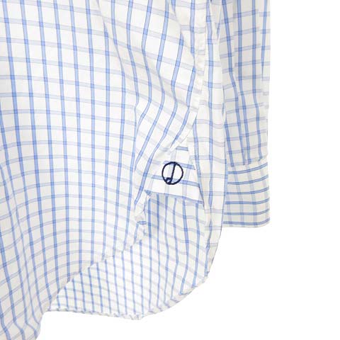 新品 ダンヒル dunhill シャツ 40R ブルー Yシャツ ダンヒル dunhill ボタンダウン シャツ トップス 格子 チェック柄
