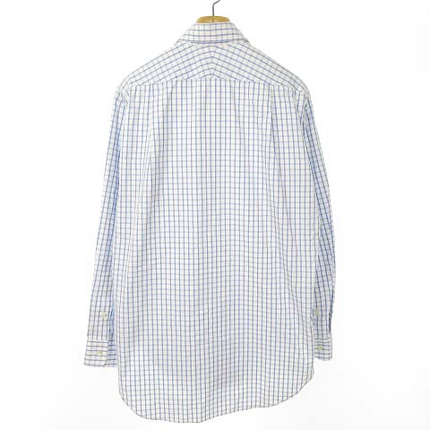 新品 ダンヒル dunhill シャツ 40R ブルー Yシャツ ダンヒル dunhill ボタンダウン シャツ トップス 格子 チェック柄