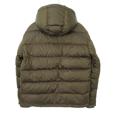 モンクレール MONCLER フード付 ダウンジャケット 2 カーキ ブラウン 