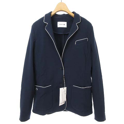 未使用品 ラコステ LACOSTE VF8751L パイピング クレープ ブレザー 
