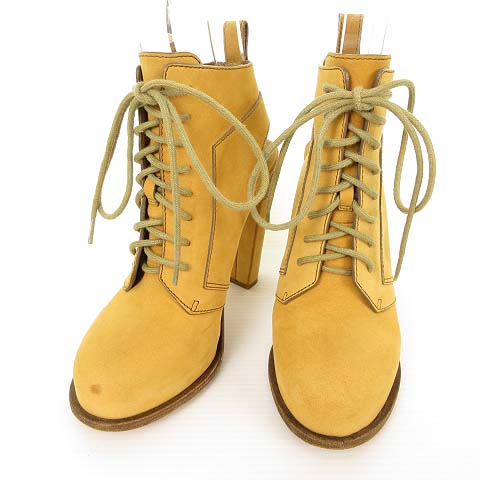 アレキサンダーワン Alexander Wang Dakota Lace Up Bootie レースアップ ヒール ブーツ ブーティ ヌバックレザー 36 キャメル レディース 053 ベクトルパーク