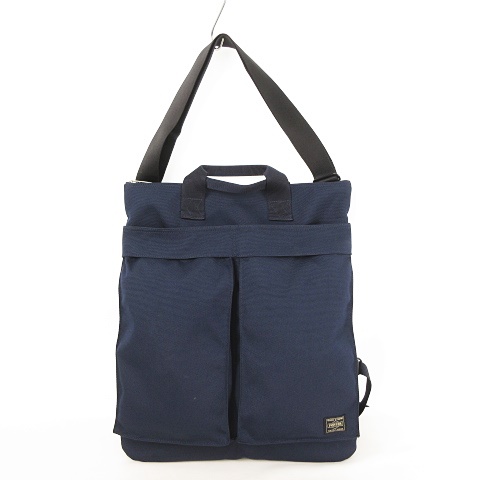 ポーター Porter Musette 2way Shoulder Tote Bag 746 ミュゼット ショルダーバッグ トートバッグ 縦型 サイクルバッグ Cordura コーデュラ ネイビー 紺 メンズ レディース 053 ベクトルパーク
