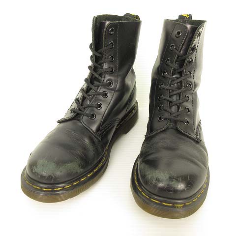 ドクターマーチン Dr Martens パスカル Pascal 8ホール レースアップ ブーツ Uk5 ブラック メンズ レディース 053 ベクトルパーク