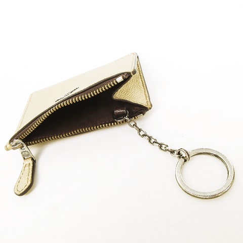 コーチ Coach 定期入れ パスケース 4way コインケース 小銭入れ カードポケット 財布 ウォレット 小物入れ キーケース キーホルダー キーリング付き Pvc ブロンズゴールド レディース 053 ベクトルパーク