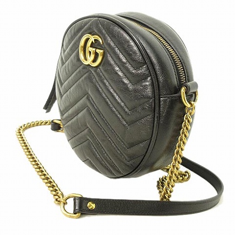 グッチ GUCCI GGマーモント ラウンドショルダーバッグ 550154 チェーン 