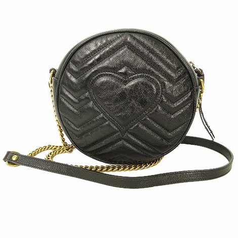 グッチ GUCCI GGマーモント ラウンドショルダーバッグ 550154 チェーン 