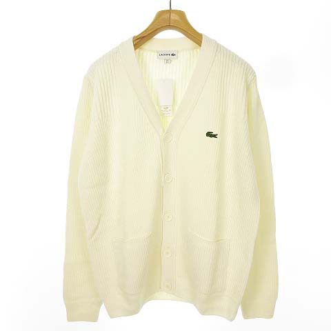 未使用品 ラコステ LACOSTE AH7943L ローゲージ Vネック ニット 