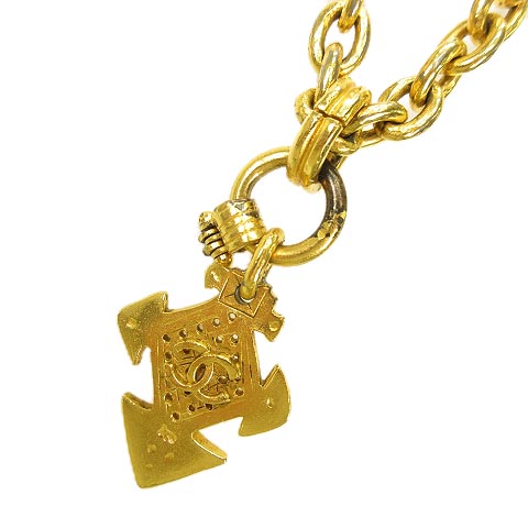 シャネル Chanel 94p ネックレス ココマーク クロスモチーフ ゴールド ヴィンテージ レディース 053 ベクトルパーク