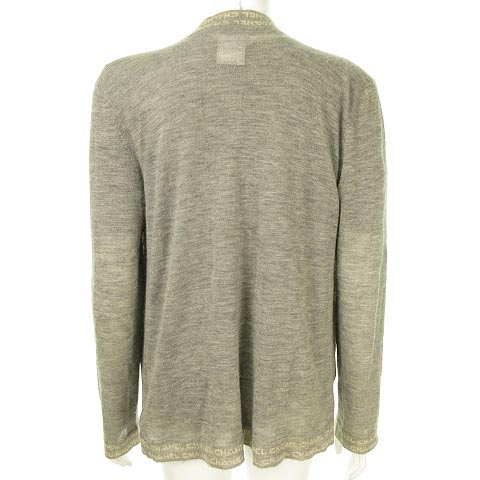 シャネル 99C ロゴ カシミヤ100％ カーディガン カットソー アンサンブル シャネル 99C ロゴ カシミヤ100％ カーディガン カットソー