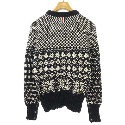 トムブラウン THOM BROWNE CLASSIC CREWNECK PULLOVER ノルディック柄 