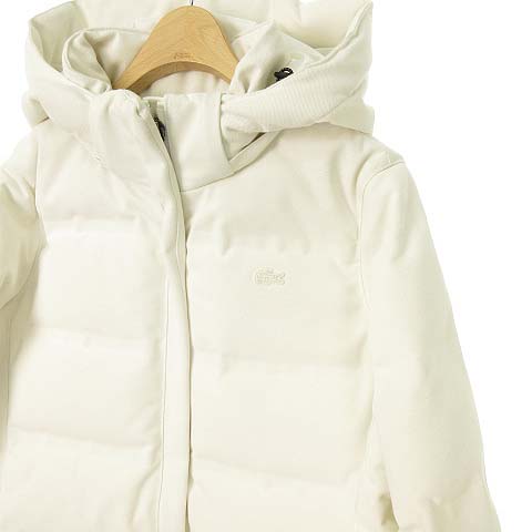 未使用品 ラコステ LACOSTE BF123EL 鹿の子地 ダウン コート 