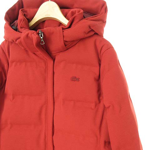 未使用品 ラコステ LACOSTE BF123EL 鹿の子地 ダウン コート 