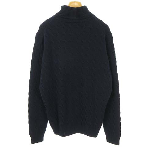 未使用品 ラコステ LACOSTE AH782EL 変形ケーブル柄 タートルネック 