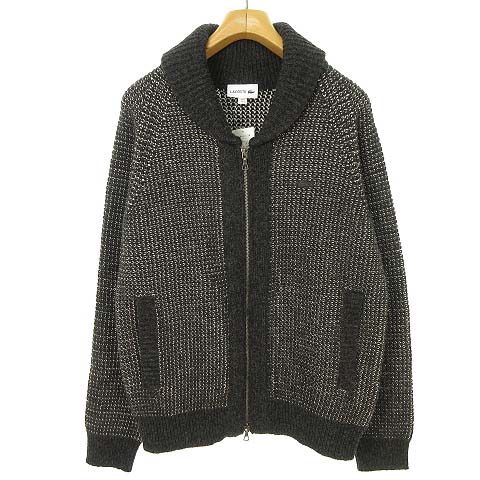 未使用品 ラコステ Lacoste Ah124el ツイード ニット ジップアップ カーディガン セーター ショールカラー 3 S チャコールグレー 国内正規品 メンズ 053 ベクトルパーク 未使用品 ラコステ Lacoste Ah124el ツイード ニット ジップアップ カーディガン セーター ショールカラー 3 S チャコールグレー 国内正規品 メンズ 053 ベクトルパーク