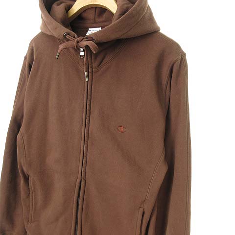 チャンピオン Champion スウェット ジップアップ パーカー トップス ワンポイント S ブラウン 茶 メンズ 053 ベクトルパーク