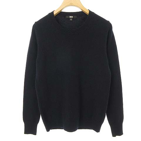 ユニクロ Uniqlo クルーネック プルオーバー カシミヤ ニット セーター トップス M ネイビー 251 レディース 053 ベクトルパーク