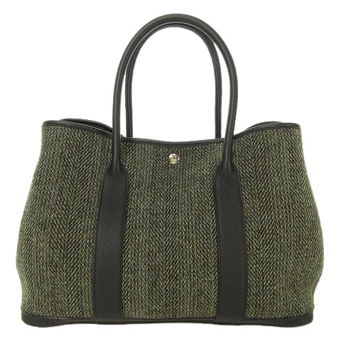 エルメス HERMES ガーデンパーティ PM トートバッグ ウールツイード 
