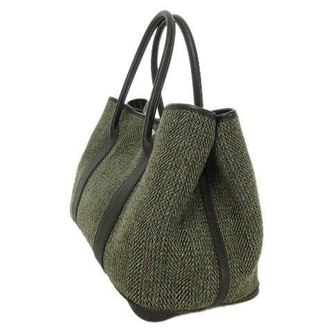 エルメス HERMES ガーデンパーティ PM トートバッグ ウールツイード 