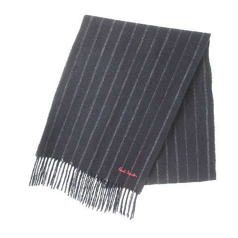 ポールスミス Paul Smith マフラー ストール ショール ストライプ フリンジ ホワイト ピンク パープル カラー切り替えのストライプ ネイビー 紺 メンズ 053 ベクトルパーク