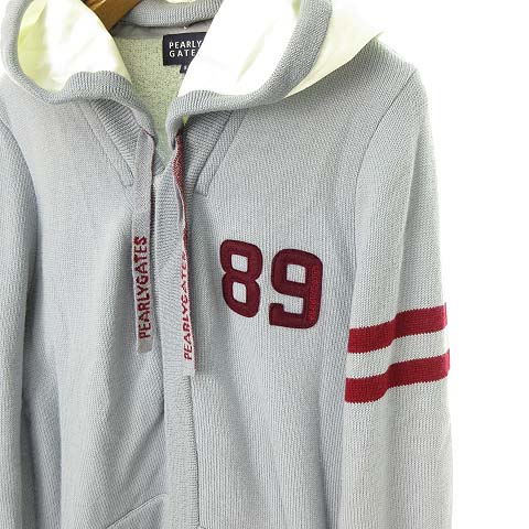 パーリーゲイツ PEARLY GATES ニット カーディガン セーター フード  