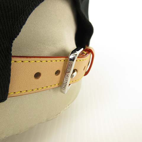 ルイヴィトン LOUIS VUITTON NIGO コラボ MP2731 キャスケット スクエアード LV 刺繍 キャップ 帽子 60 ブラック 国内正規品 メンズ レディース
