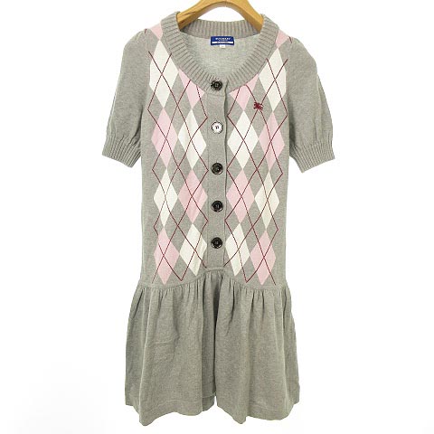 バーバリーブルーレーベル BURBERRY BLUE LABEL アーガイルニット 