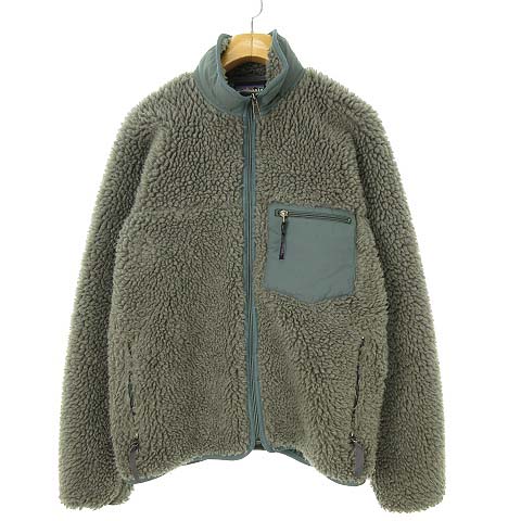 パタゴニア Patagonia Fa00 Usa製 クラシックレトロ カーディガン フリース ボア ジャケット S グレー メンズ 053 ベクトルパーク