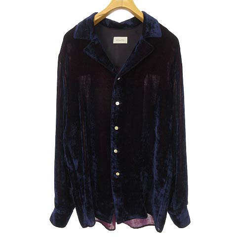 ベッドフォード BED J.W. FORD 19AW ベルベット オープンカラー シャツ 