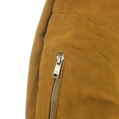 ザラマン Zara Man フェイクスウェード ジャケット ブルゾン シングル ライダース Xl ブラウン メンズ 053 ベクトルパーク