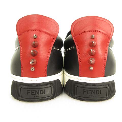 フェンディ FENDI 7E 1028 メタル バグズ アイ モンスター レザー 
