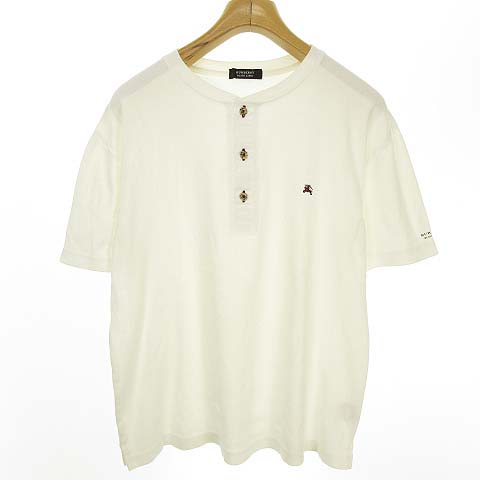 バーバリーブラックレーベル BURBERRY BLACK LABEL ヘンリーネック T 