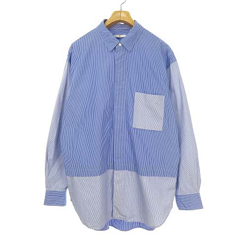 ユニクロ Uniqlo J ジルサンダー スーピマコットン オーバーサイズ シャツ ストライプ 長袖 L ブルー 331 メンズ 053 ベクトルパーク ユニクロ Uniqlo J ジルサンダー スーピマコットン オーバーサイズ シャツ ストライプ 長袖 L ブルー 331 メンズ 053 ベクトルパーク